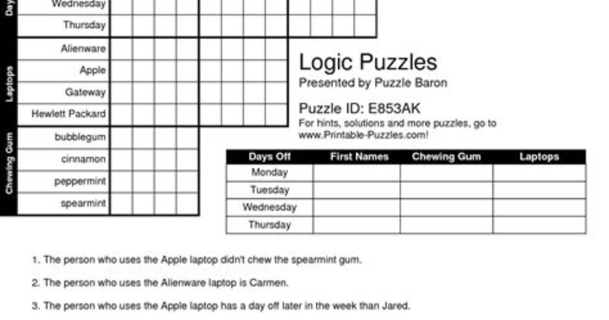 What Kind of Puzzle Is a Logic Grid?