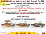 What Landforms Do Lava and Ash Create