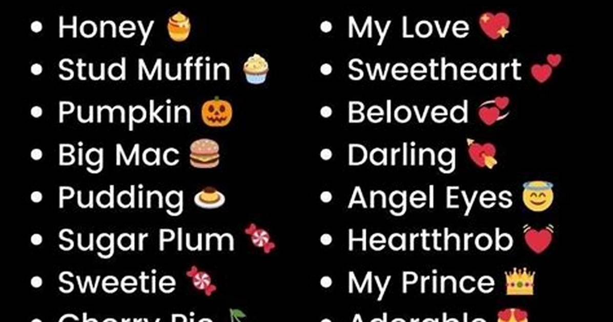 What Nicknames Can I Call My Boyfriend?