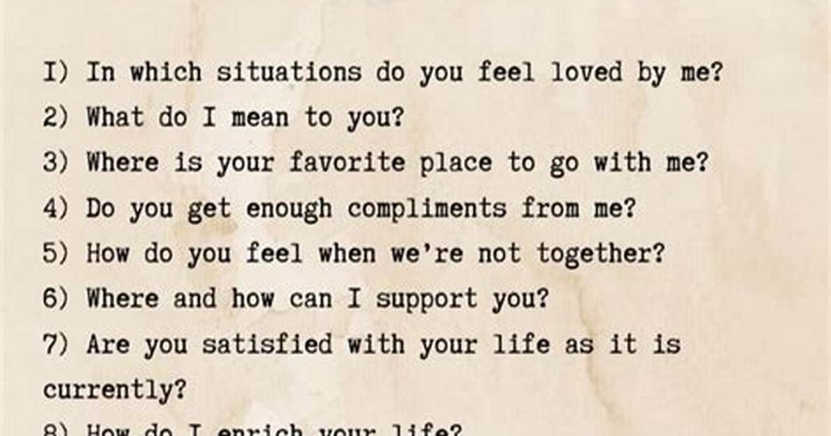 What Questions Should You Ask Your Partner Before Marriage?