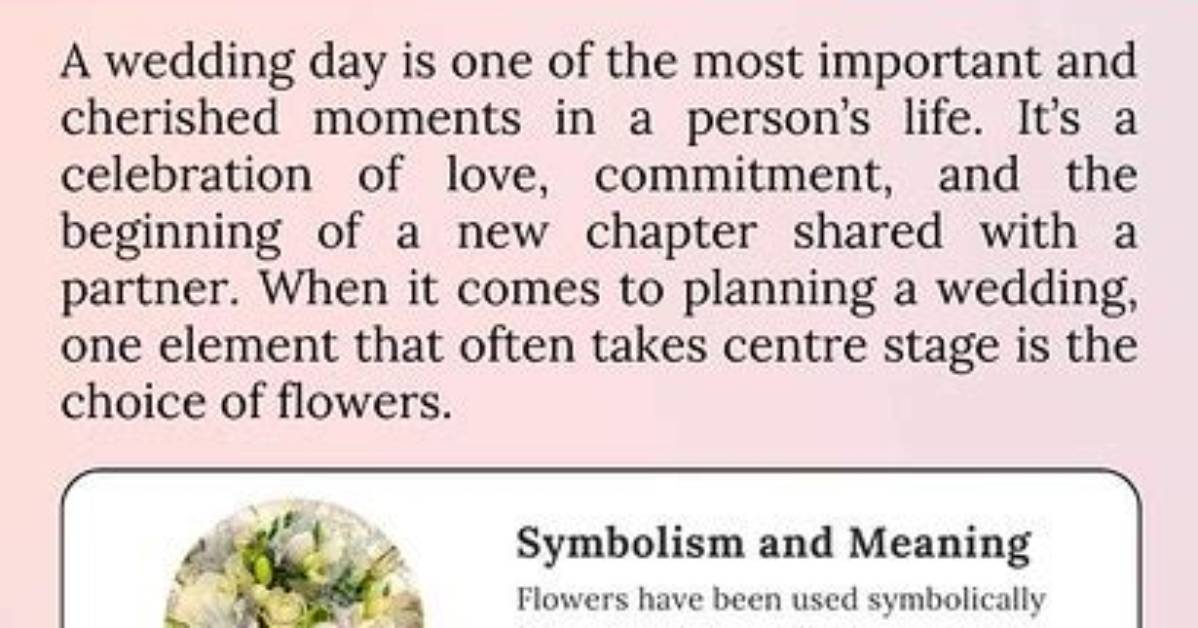 What Role Do Flowers Play at Weddings?