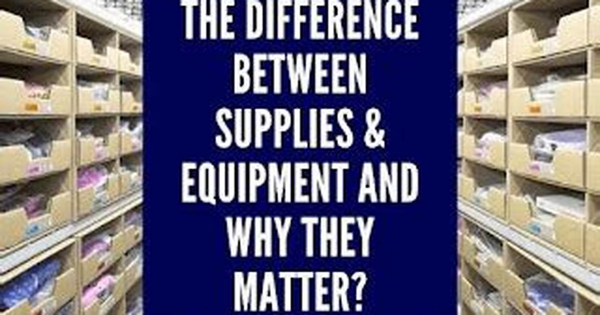 What's the Difference Between Supplies and Provisions?
