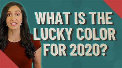 What's the Lucky Color of 2020?