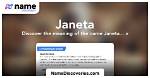 What's the Meaning of Janeta?