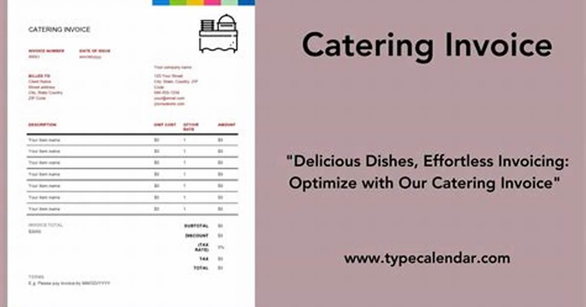 What Should a Catering Invoice Include?
