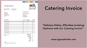 What Should a Catering Invoice Include?