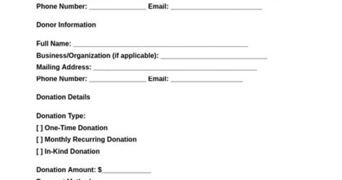 What Should Be Included in a Donation Receipt?