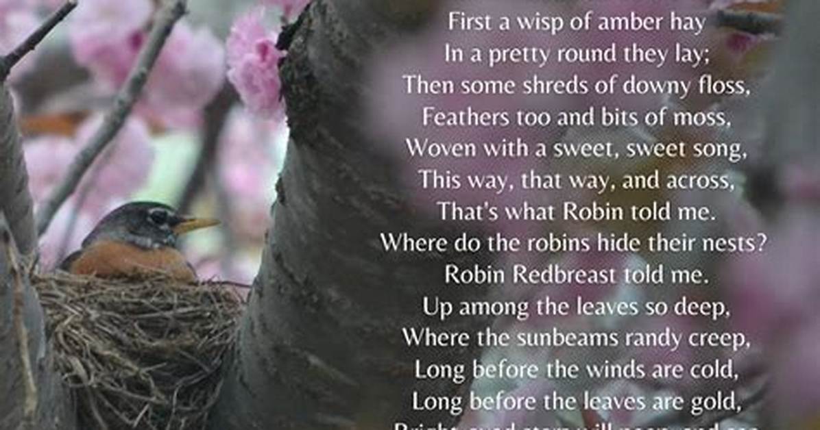 What the Robin Told Poem Author?