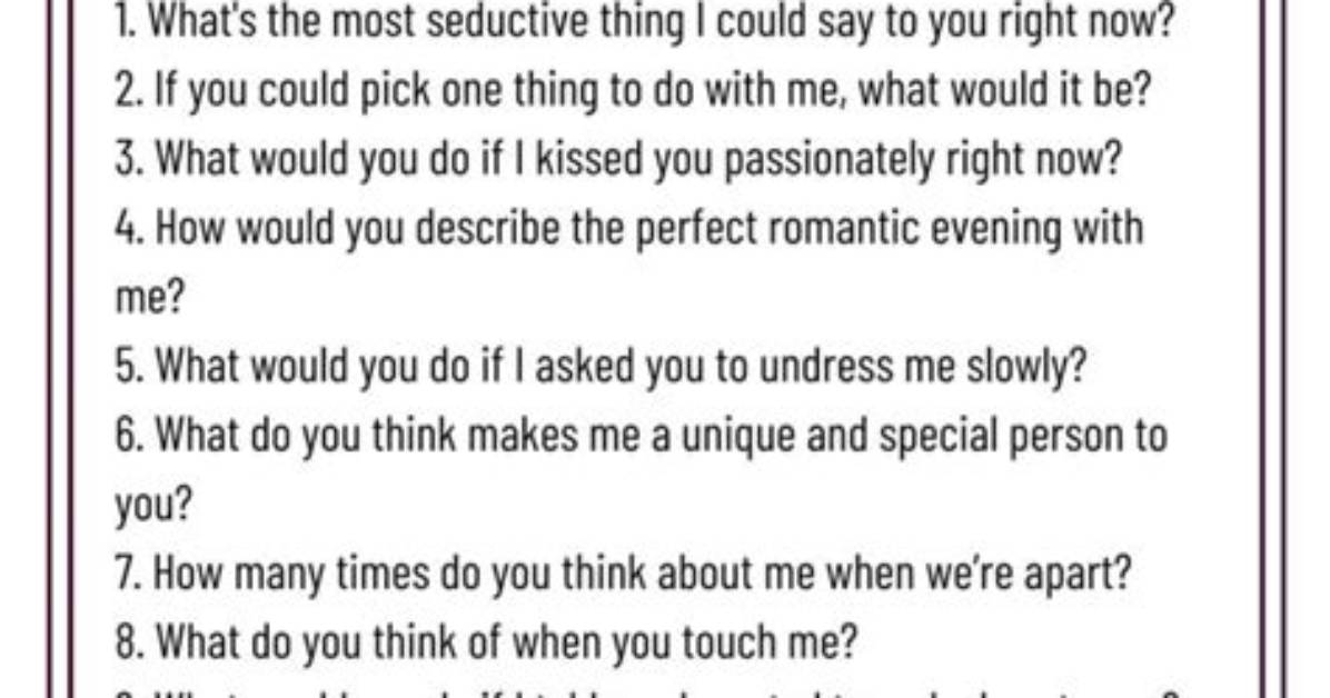 What to Ask Your Boyfriend When Bored
