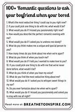 What to Ask Your Boyfriend When Bored