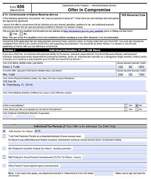 What to Do with Form 656, Offer in Compromise?