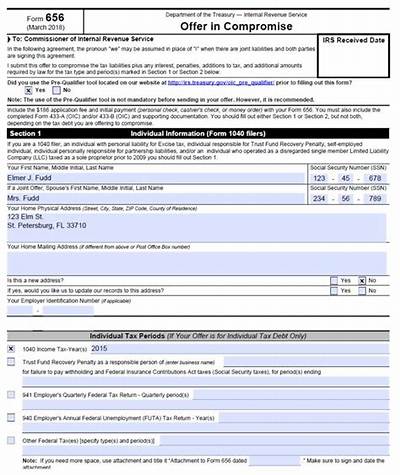 What to Do with Form 656, Offer in Compromise?