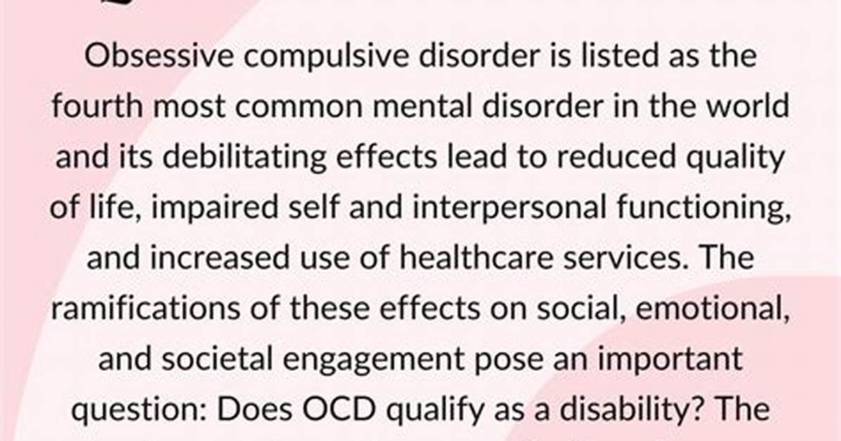 What Type of Disability Is Ocd?
