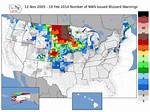 What Us State Has the Most Blizzards?