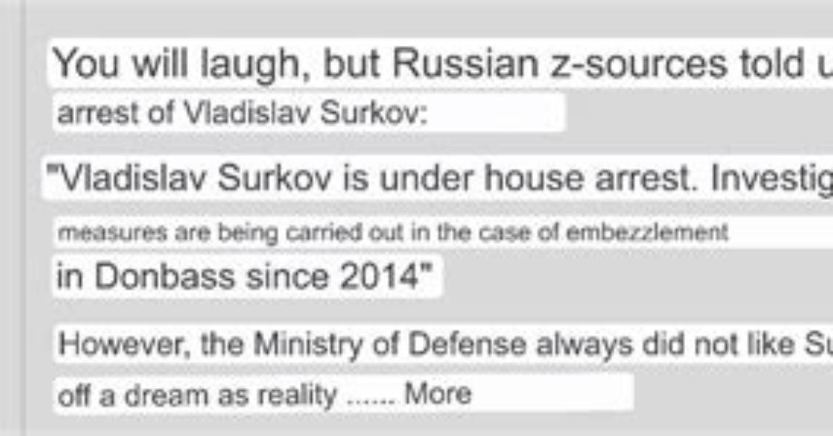 What Was Vladislav Surkov Arrested for? Twitter in Frenzy over the Detainment of Putin’s Closest Allies