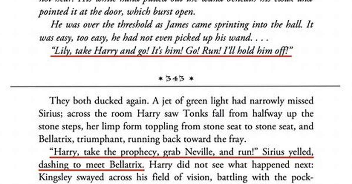 What Were Sirius Last Words?