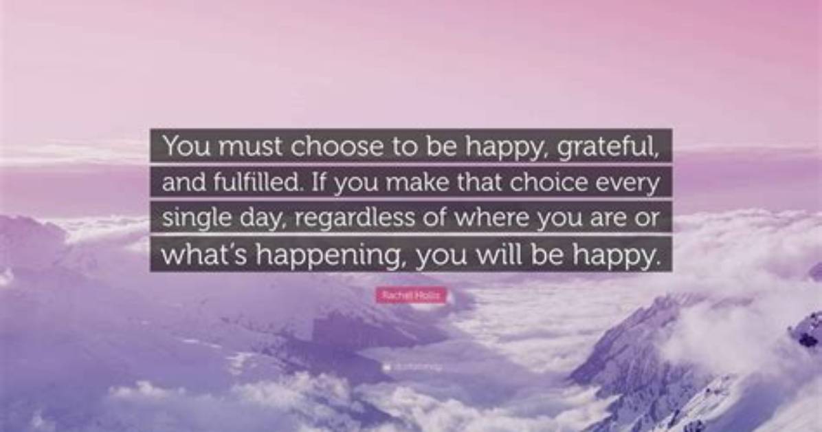 What Will Make You Happy and Fulfilled?