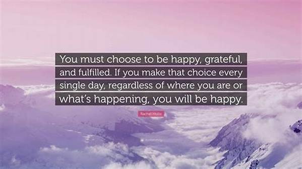 What Will Make You Happy and Fulfilled?