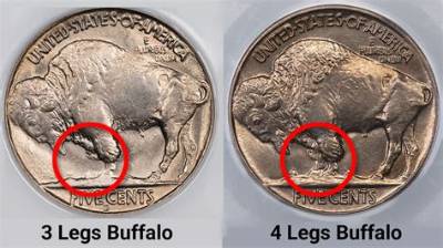 What Year Buffalo Nickel Has Three Legs?