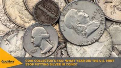 What Year Stop Silver Coins?