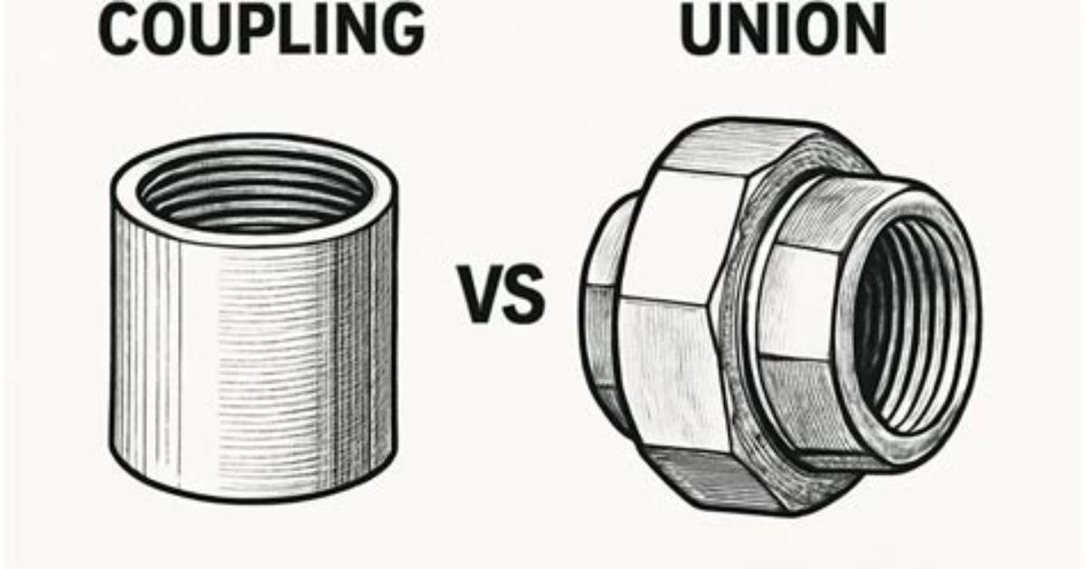 When Do You Use Couplings Vs. Unions in a Welded & Threaded Pipe?