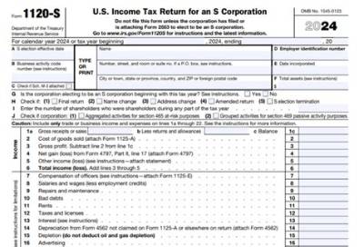When Does the First S Corporation Tax Year Start?