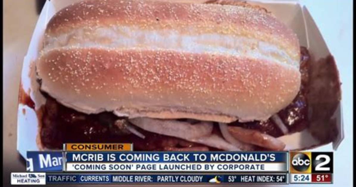 When Does the Mcrib Come Back? a Deep Dive into the Return of a Fast Food Icon