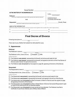 When Is a Divorce Decree Supposed to Be Signed?