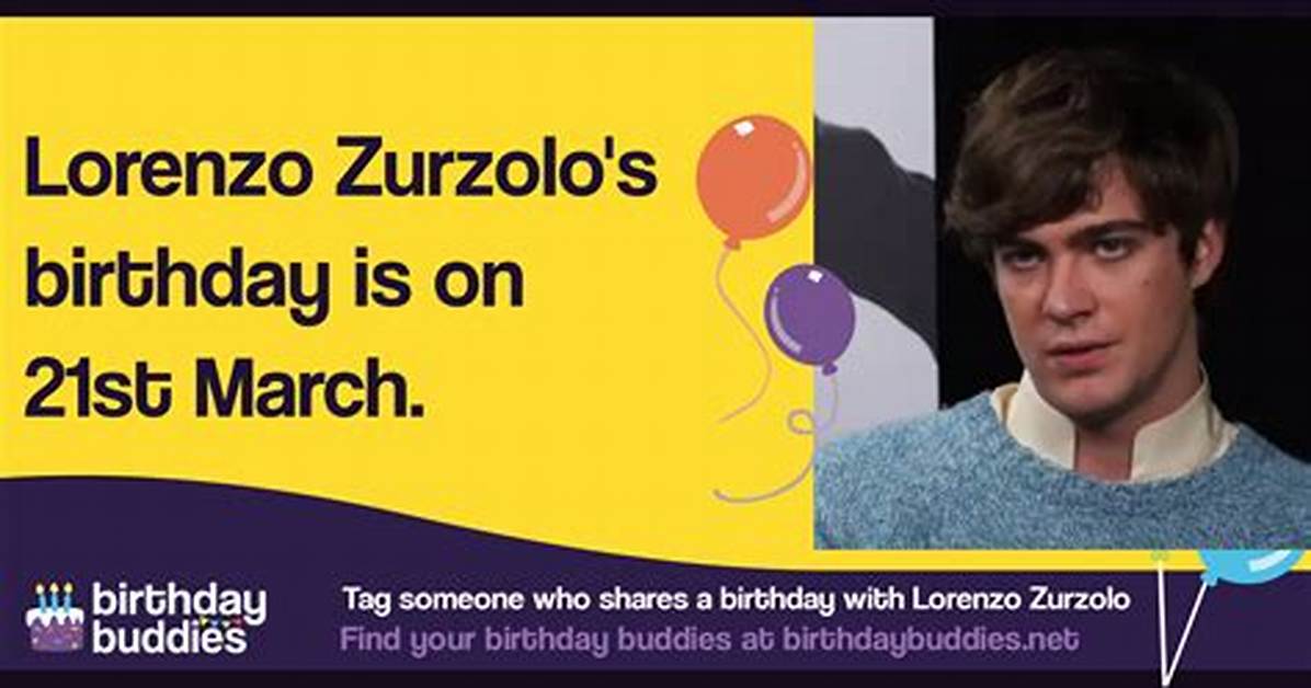 When Is Lorenzo Zurzolo S Birthday Explore His Zodiac
