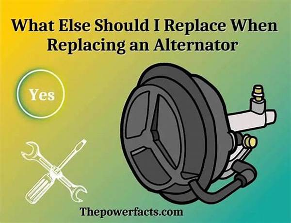 When Replacing an Alternator What Else Should I Replace?