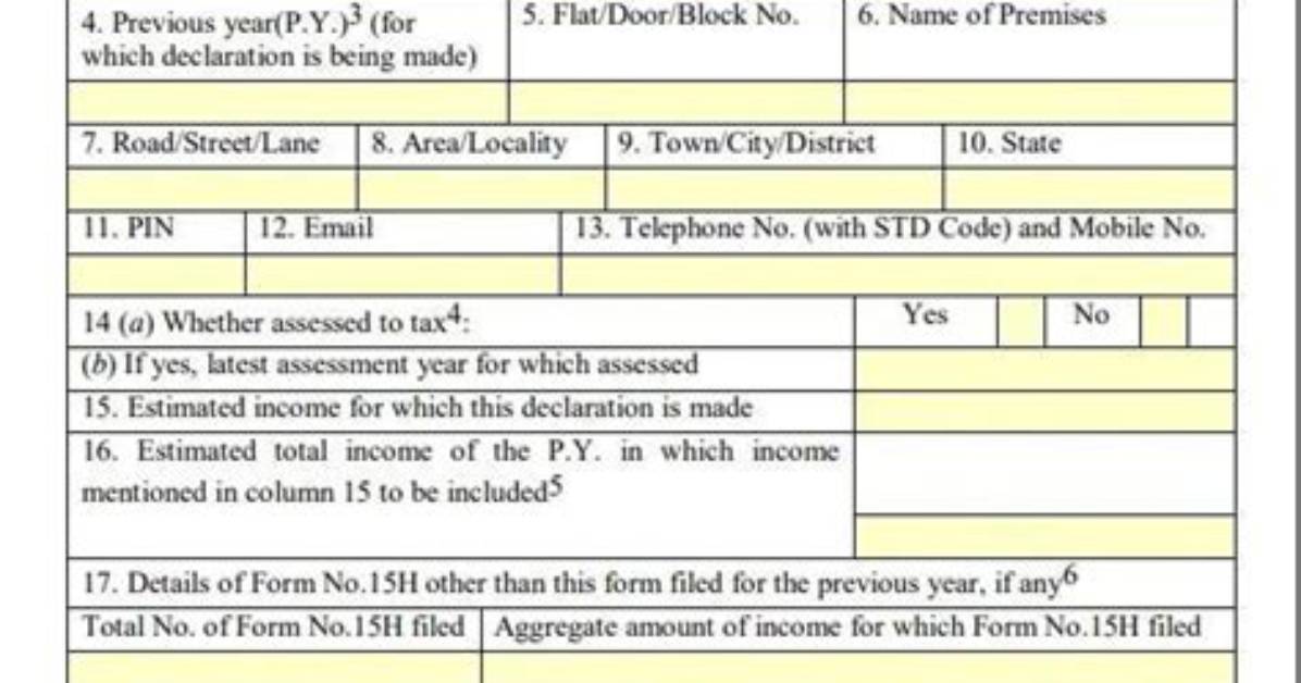 When Should Form 15H Be Submitted?