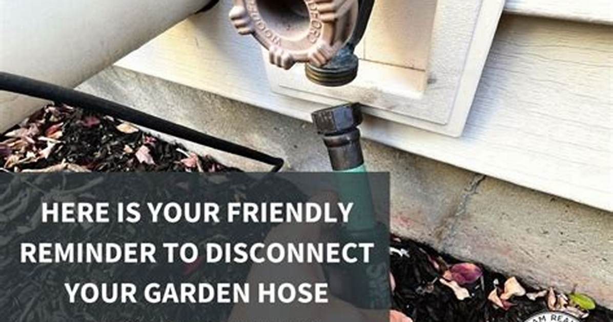 When to Unhook Outside Hose?