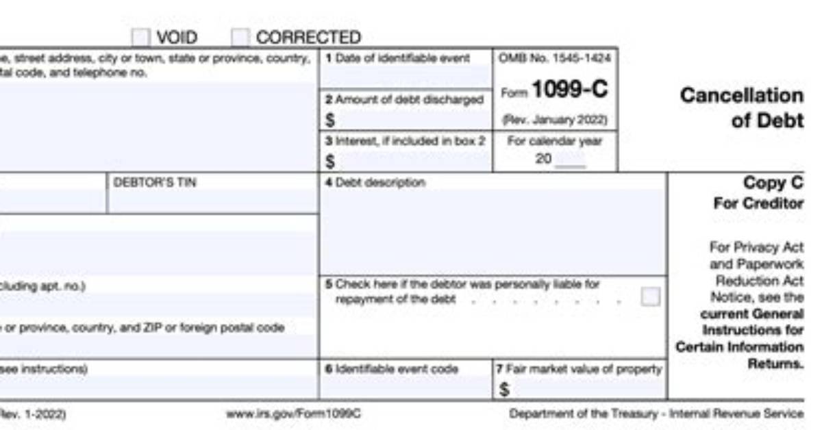 When to Use Form 1099-C Cancellation of Debt?