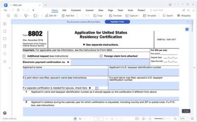 When to Use Form 8802, Application for Us Residency?
