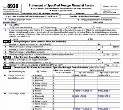 When to Use Form 8938 for Foreign Financial Assets?