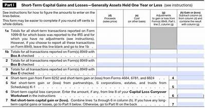 Where Are Capital Gains Reported on a 1040?