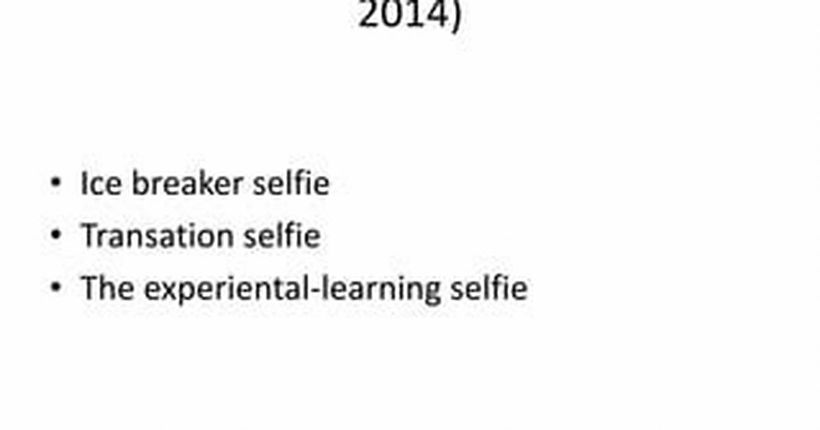 Where Did Selfie Come from?