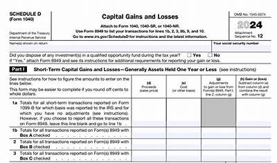 Where Do Capital Gains Go on 1040 for 2018?