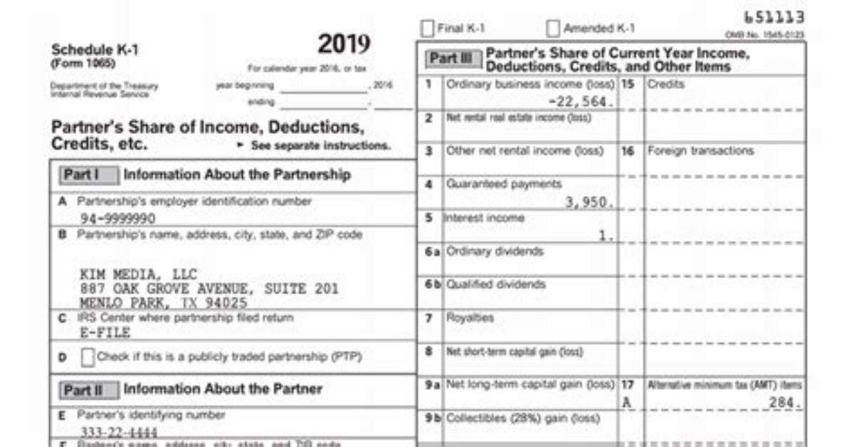 Where Do I Find My Schedule K-1 Tax Form?