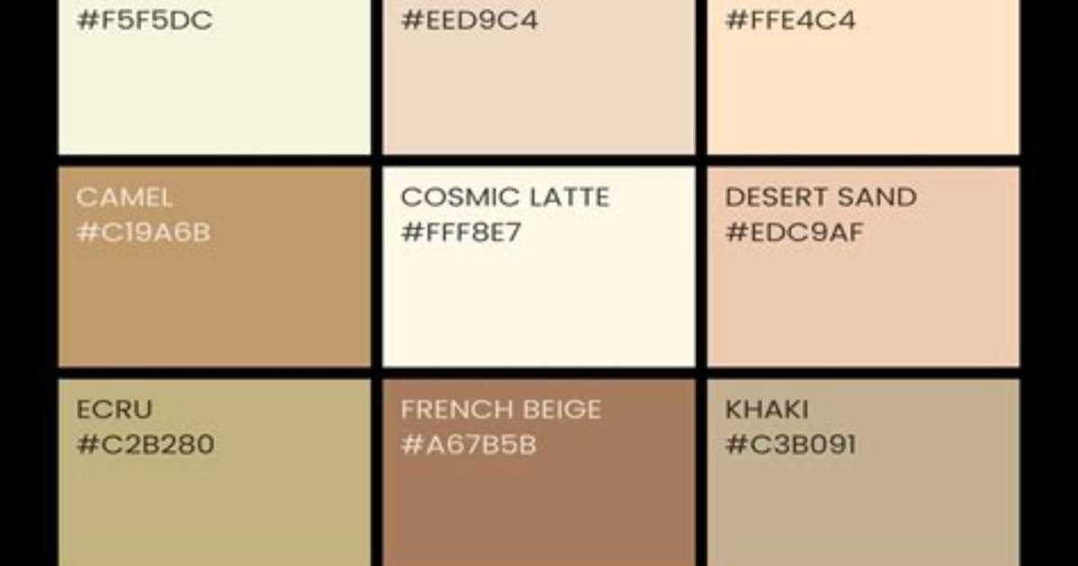 Where Does Beige Fall on the Color Wheel?