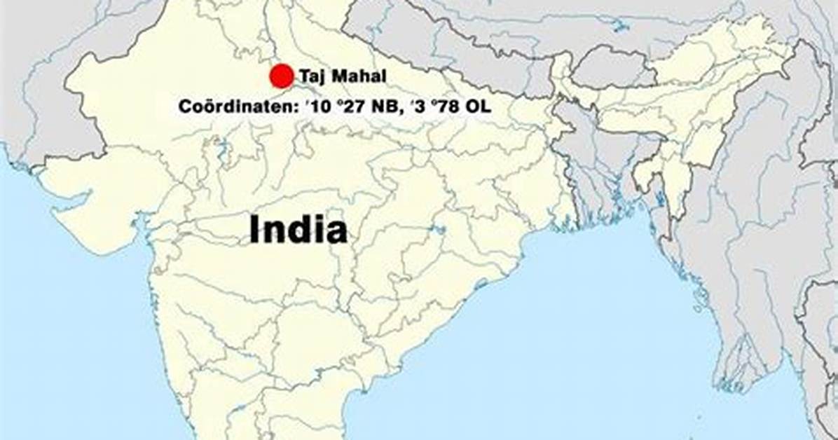 Where Is the Taj Mahal Located on a World Map