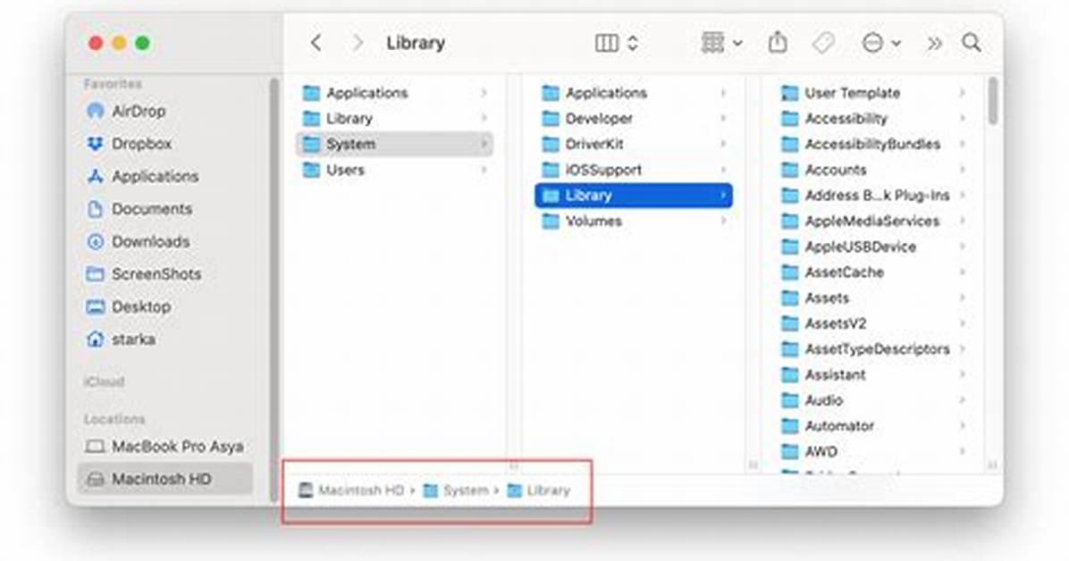 Where's Library on Mac?
