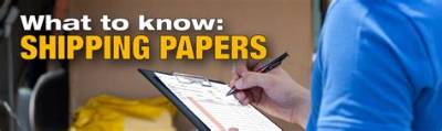 Where Should Shipping Papers Be Located?