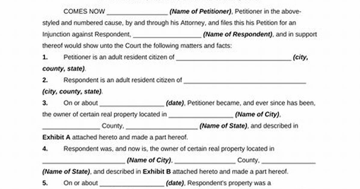 Where to File an Injunction?