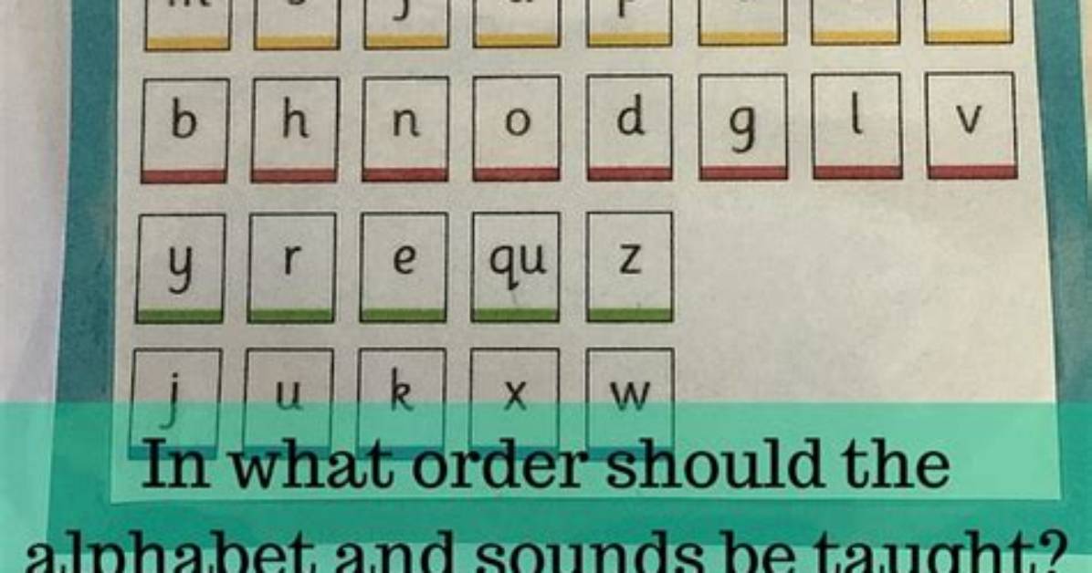 Which Alphabet Should Be Taught First?