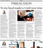 Which Columnists Are Leaving the Chicago Tribune?
