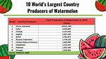 Which Country Eats the Most Watermelon?