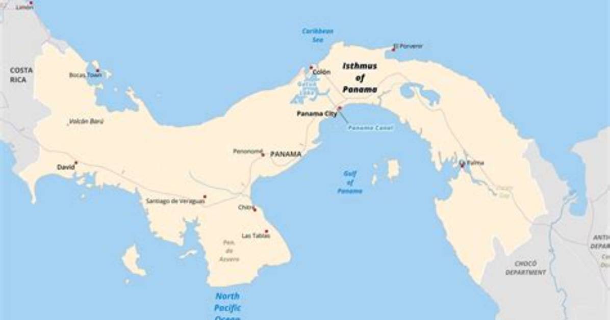 Which Country Is Isthmus of Panama Located?