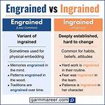 Which Is Correct Engrained or Ingrained?