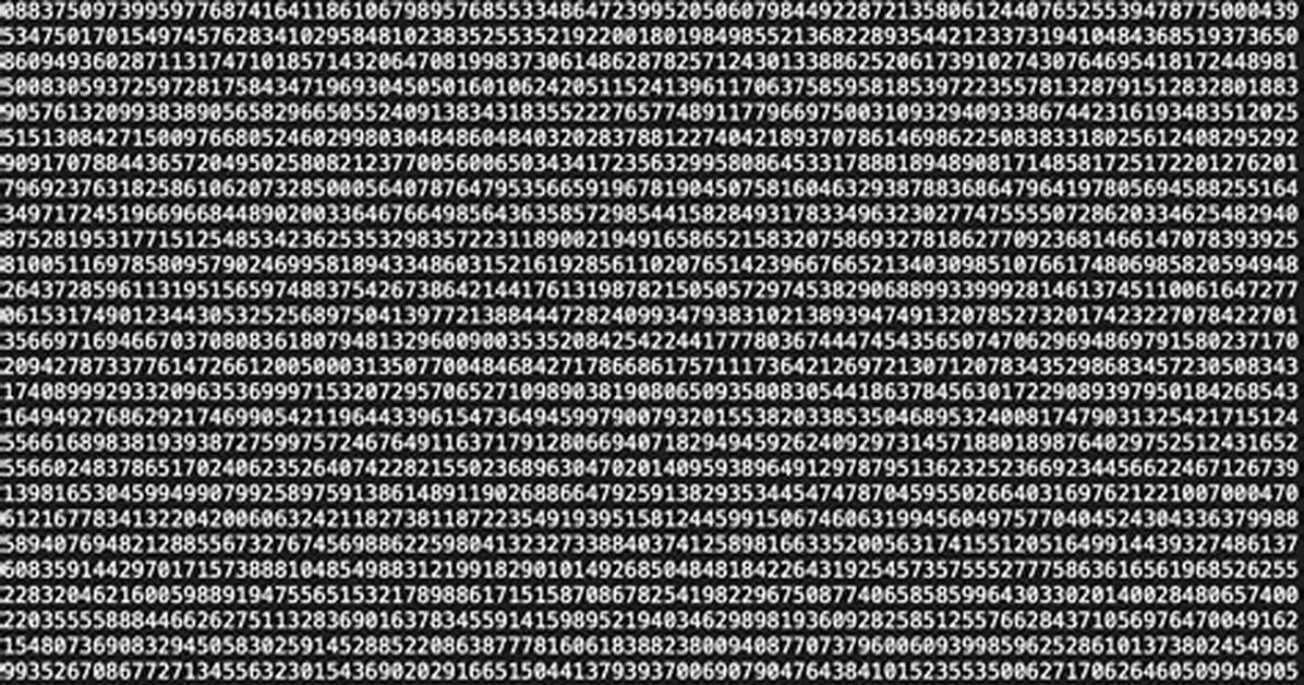Which Is the Largest Number in the Number Grid?